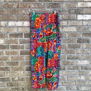 Vintage Floral  Wide Leg Pants